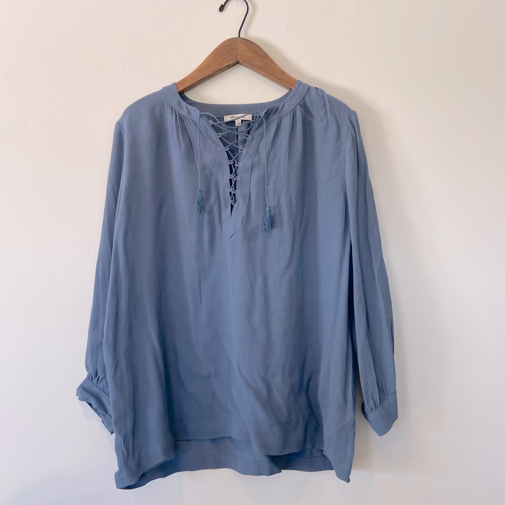 Madewell lace up top
